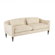  FFU05 - Vincent Sofa Textured Ivory Dark Walnut