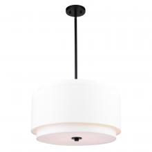  P0392 - Burnaby 20.5-in 4 Light Pendant Black