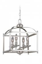  P0207 - Juliet 12.75-in Pendant or Semi Flush Ceiling Light (Dual Mount) Satin Nickel