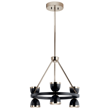  52417BKLED - Chandelier 6Lt LED