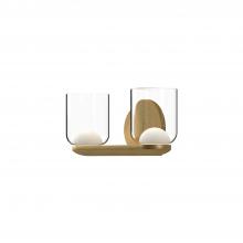  VL52512-BG/CL - Cedar 12-in Brushed Gold/Clear LED Vanity