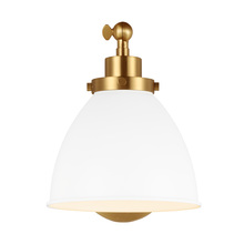  CW1131MWTBBS - Wellfleet Single Arm Dome Task Sconce