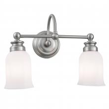  8912-BN-HXO - Emily 11.5'' Wide 2-Light Vanity Light - Brushed Nickel