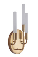  49663-SB-LED - Valdi 3 Light LED Wall Sconce in Satin Brass