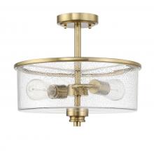  50552-SB - Bolden 2 Light Convertible Semiflush in Satin Brass