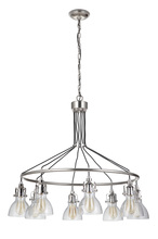  51228-PLN - State House 8 Light Chandelier in Polished Nickel