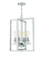  53134-BNK - Chicago 4 Light Foyer in Brushed Polished Nickel