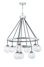  53329-CH - Que 9 Light Chandelier in Chrome