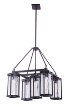  54125-OBG - Pyrmont 5 Light Outdoor Chandelier in Oiled Bronze Gilded