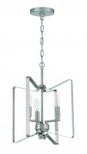  56153-BNK - Shayna 3 Light Convertible Semi Flush in Brushed Polished Nickel