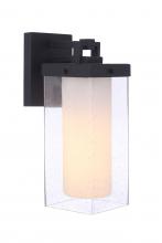  ZA5624-MN - Hayner 1 Light Large Outdoor Wall Lantern in Midnight