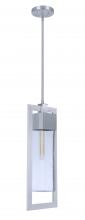  ZA4021-SA - Perimeter 1 Light Large Outdoor Pendant in Satin Aluminum