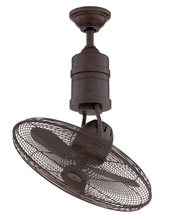  BW321AG3 - 18" Bellows III Indoor/Outdoor (Damp) in Aged Bronze Textured w/ Aged Bronze Blades