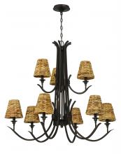  58329-ABZ - Kokomo 9 Light Chandelier in Aged Bronze Brushed