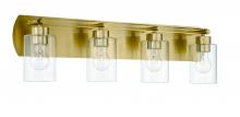  17631SB4 - Hendrix 4 Light Vanity in Satin Brass