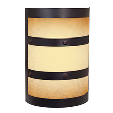  ICH1415-OBG - Half Cylinder Lighted LED Chime in Oiled Bronze Gilded