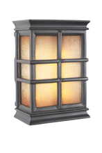  ICH1505-BK - Hand-Carved Window Pane Lighted LED Chime in Black