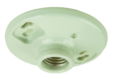  K212-O - Keyless 1 Light Socket Lamp Holder in Porcelain