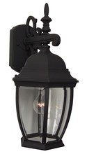  Z284-TB - Bent Glass Cast 1 Light Medium Outdoor Wall Lantern in Textured Black