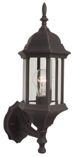  Z290-RT - Hex Style Cast 1 Light Small Outdoor Wall Lantern in Rust