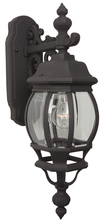  Z324-TB - French Style 1 Light Small Outdoor Wall Lantern in Textured Black