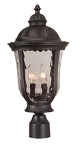  Z6025-OBO - Frances 3 Light Outdoor Post Mount in Oiled Bronze Outdoor