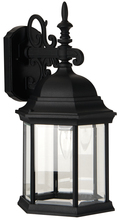  Z694-TB - Hex Style Cast 1 Light Large Outdoor Wall Lantern in Textured Black